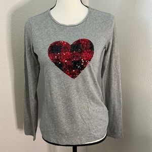 3/$12! Crewcuts girls heart tee - size XL (12-14)